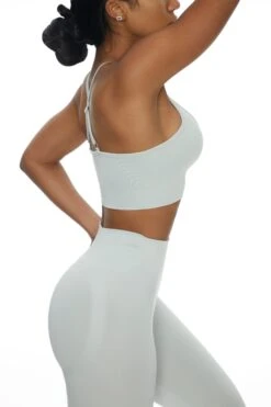 Seamless Sports Bra In Grey -Core Fit Shop BT0383 4 Grey Sport Bra