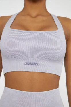 Square Neck Sports Bra In Lilac -Core Fit Shop BT0422 5 Iconic Lilac Sqaure Neckline Sports Bra