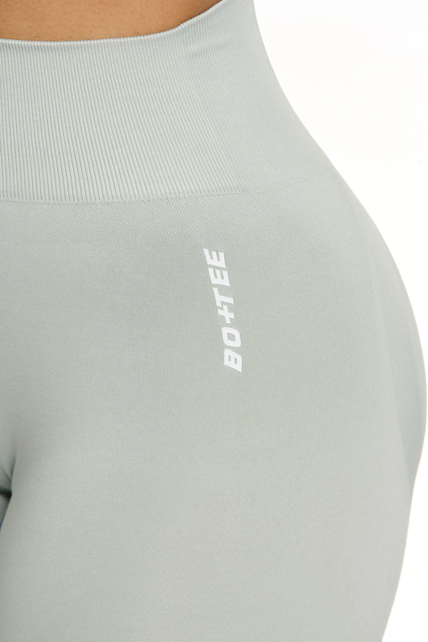 Seamless High Waist Biker Shorts In Grey 7 Seamless High Waist Biker Shorts In Grey - Image 5