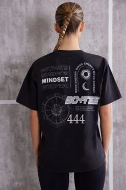 Oversized T-Shirt In Jet Black 14 Oversized T-Shirt In Jet Black -Core Fit Shop BT0479 4 Unwind Black Oversized Tee