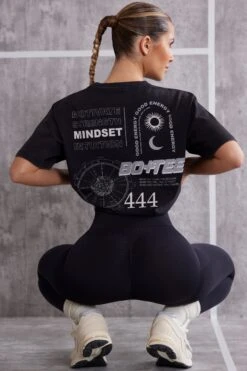 Oversized T-Shirt In Jet Black