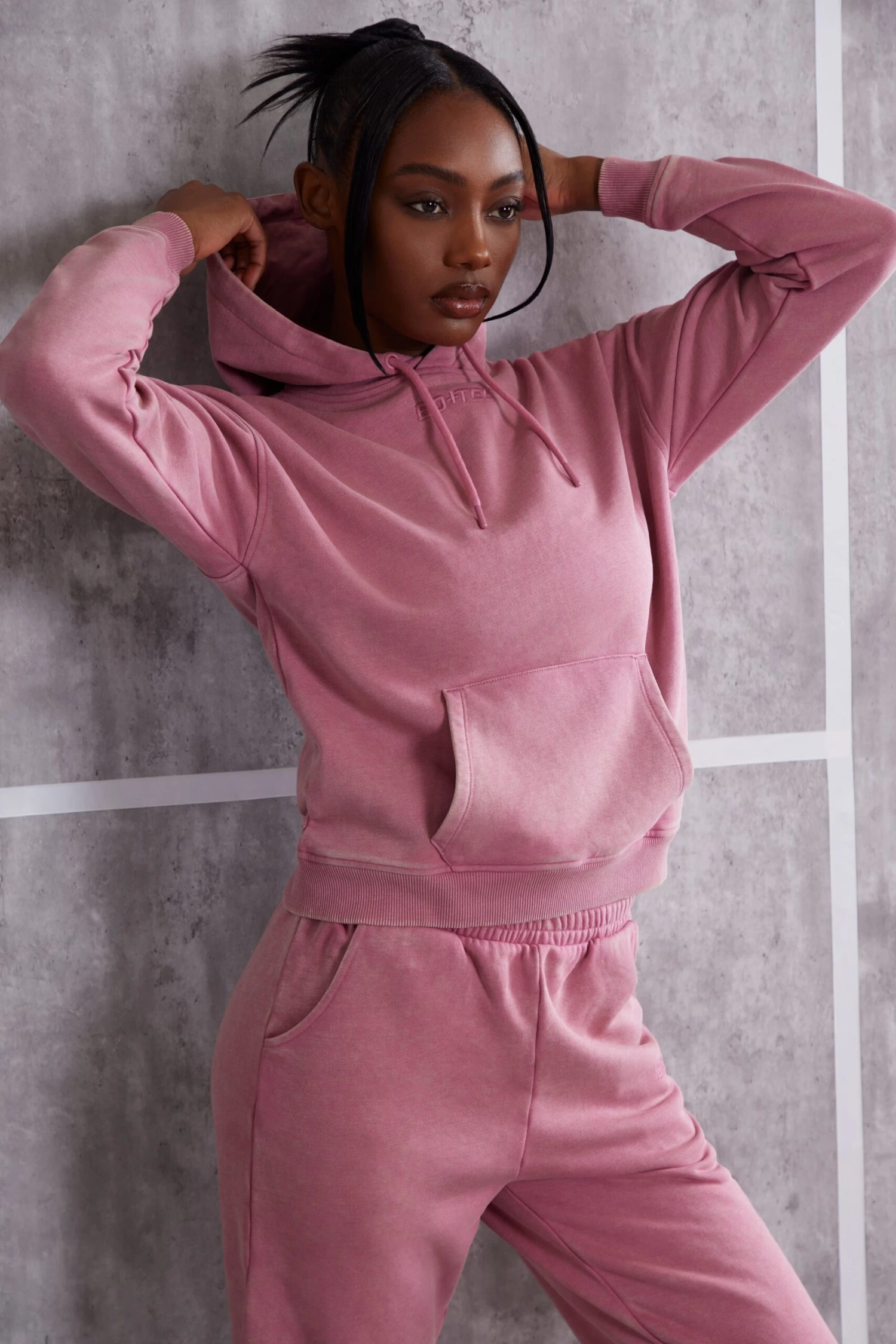 Hooded Sweatshirt In Rose 8 Hooded Sweatshirt In Rose - Image 6