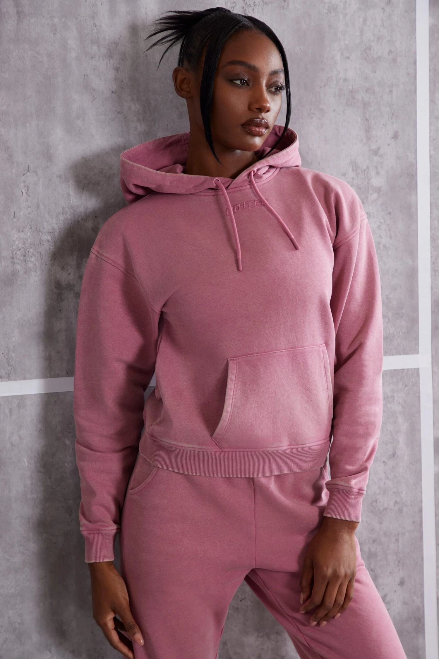 Hooded Sweatshirt In Rose 3 Hooded Sweatshirt In Rose