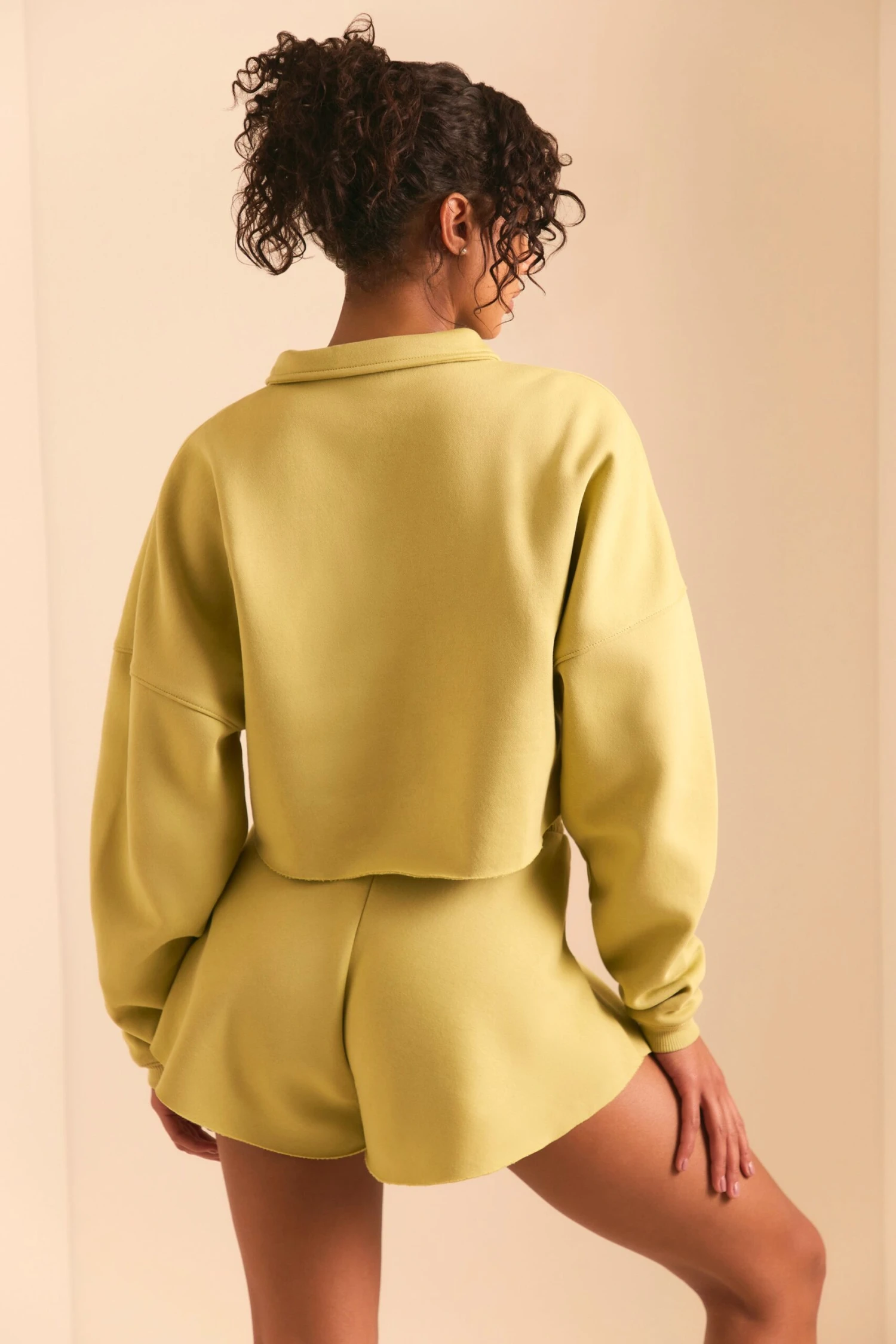 Half Zip Sweater In Matcha Green 4 Half Zip Sweater In Matcha Green - Image 2