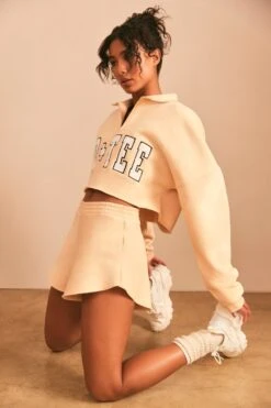 Sweat Shorts In Sand -Core Fit Shop BT0492 BT0496 3 Relax Sand Shorts Oversized Jumper