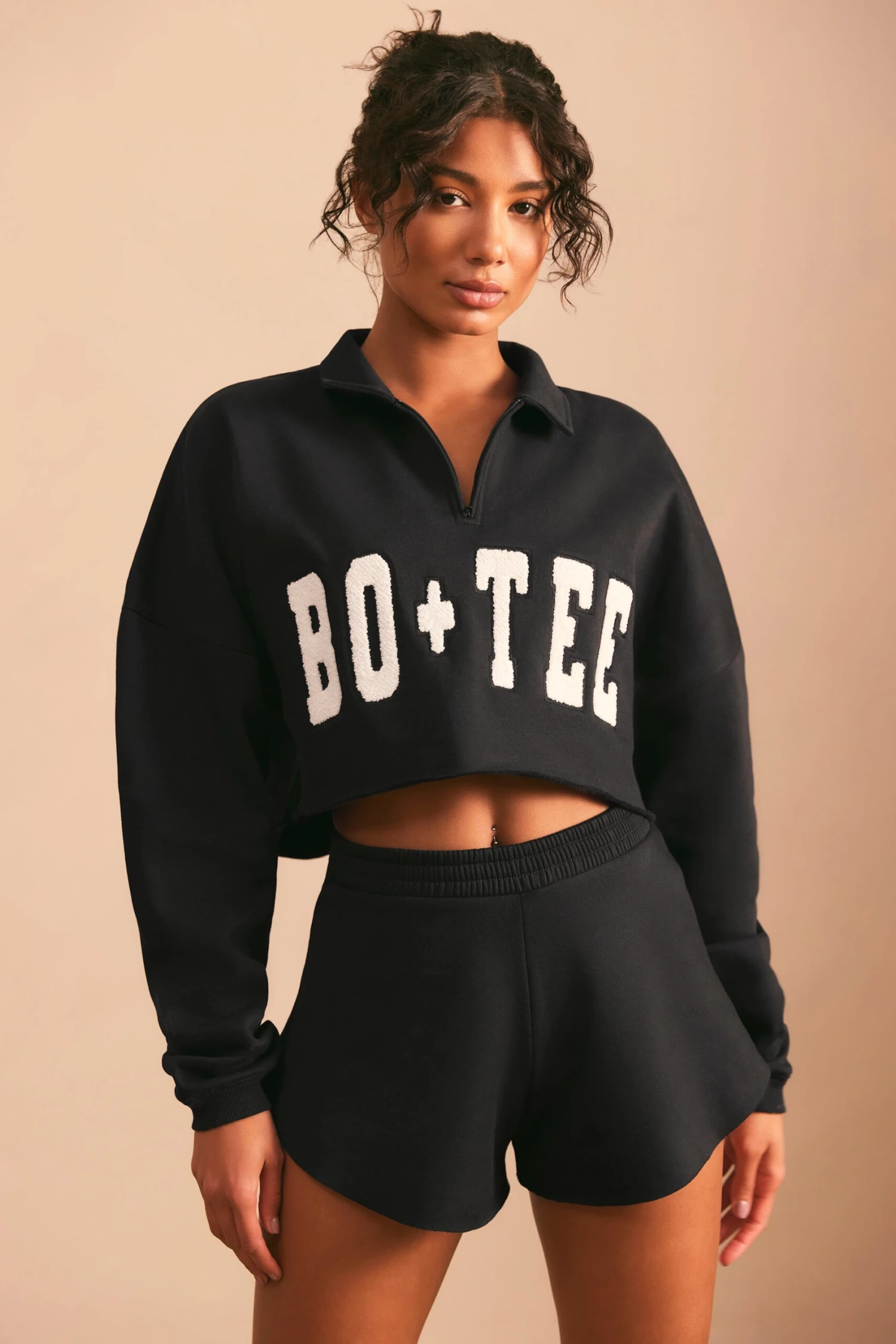 Half Zip Sweater In Black 7 Half Zip Sweater In Black - Image 5