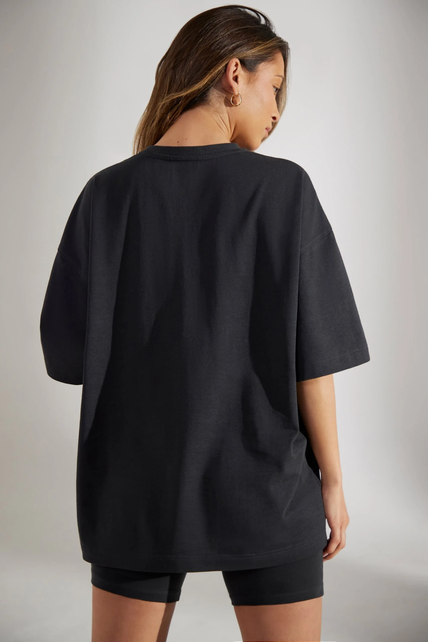 Oversized Short Sleeve T-Shirt In Washed Black 4 Oversized Short Sleeve T-Shirt In Washed Black - Image 2