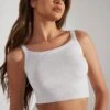 Soft Rib Tank Top In Heather Grey 2 Soft Rib Tank Top In Heather Grey -Core Fit Shop BT0511 2 Grey High Neck Tank Top