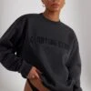 Oversized Sweatshirt In Washed Black -Core Fit Shop BT0513 6 Origini Washed Black Oversized Crew Neck Sweater