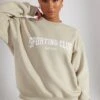 Oversized Sweatshirt In Limestone -Core Fit Shop BT0513 7 Origin Limestone Oversized Crew Neck Sweater