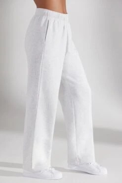 Wide Leg Joggers In Heather Grey -Core Fit Shop BT0514 2 Principal Marled Grey Wide Leg Joggers