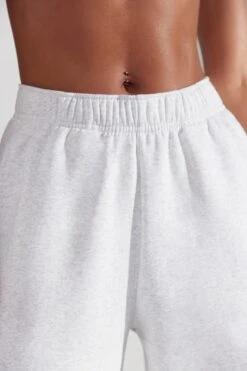 Wide Leg Joggers In Heather Grey -Core Fit Shop BT0514 4 Principal Marled Grey Wide Leg Joggers