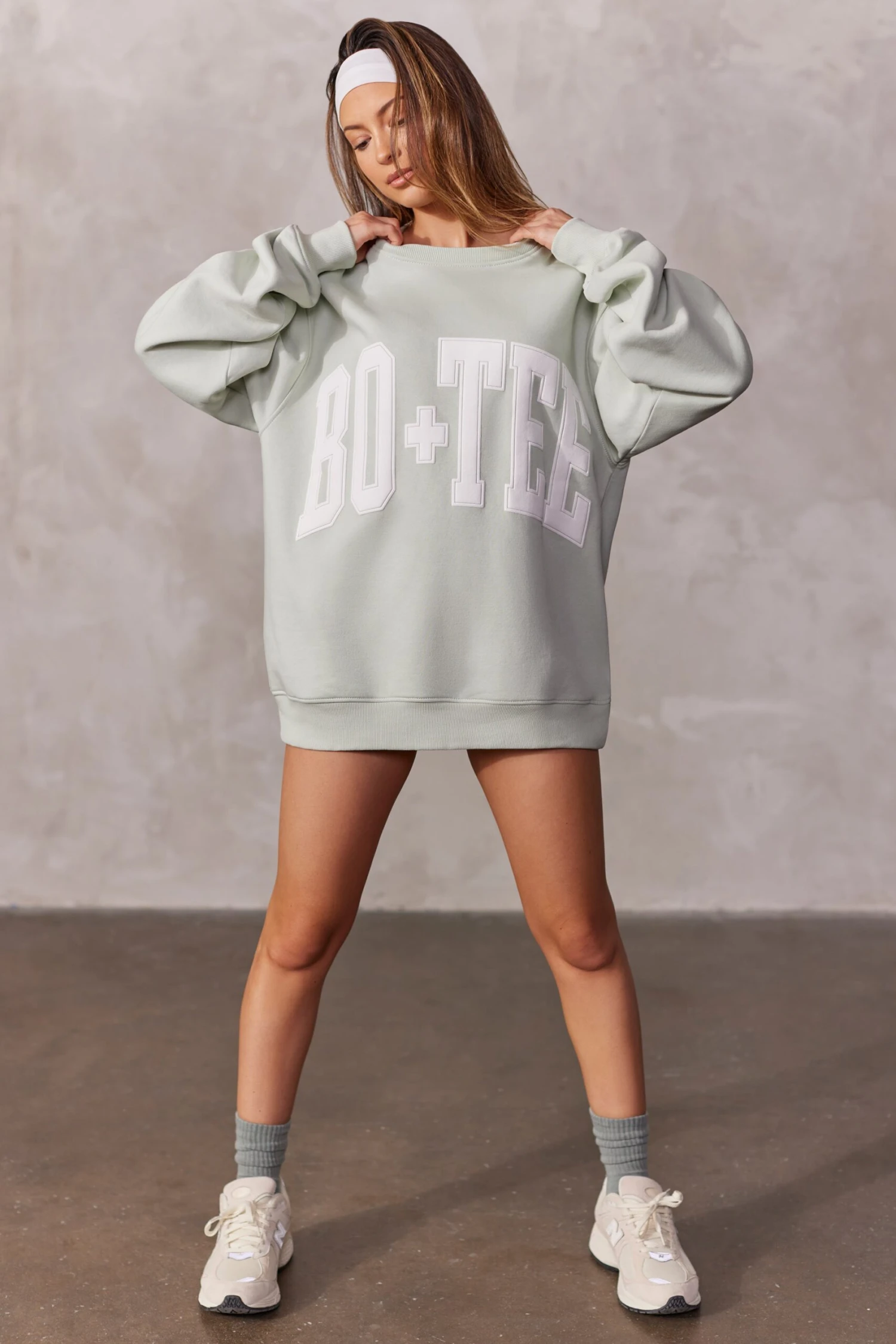 Oversized Sweatshirt In Sage 3 Oversized Sweatshirt In Sage