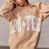 Oversized Sweatshirt In Beige