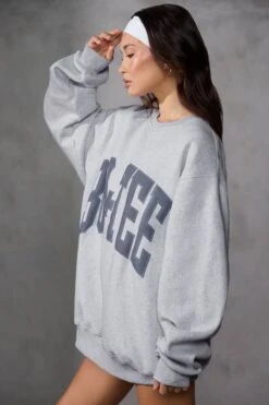 Oversized Sweatshirt In Grey Marl 11 Oversized Sweatshirt In Grey Marl -Core Fit Shop BT0515 4 Grey Marl Oversized Sweater 5eceff25 180e 4349 9e93 d9d41a04144a