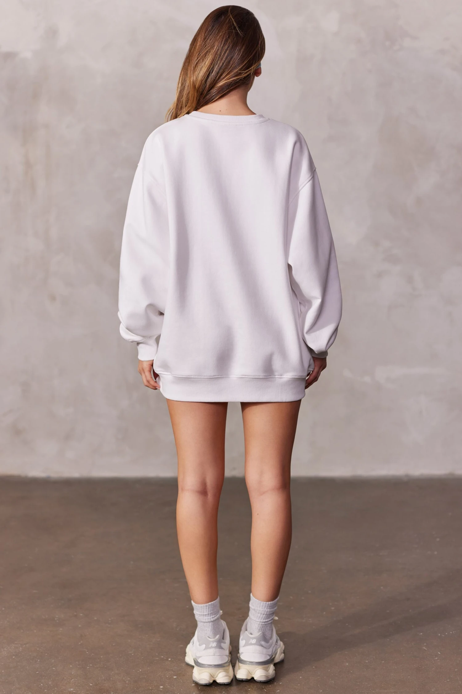 Oversized Sweatshirt In Blue Print 4 Oversized Sweatshirt In Blue Print - Image 2