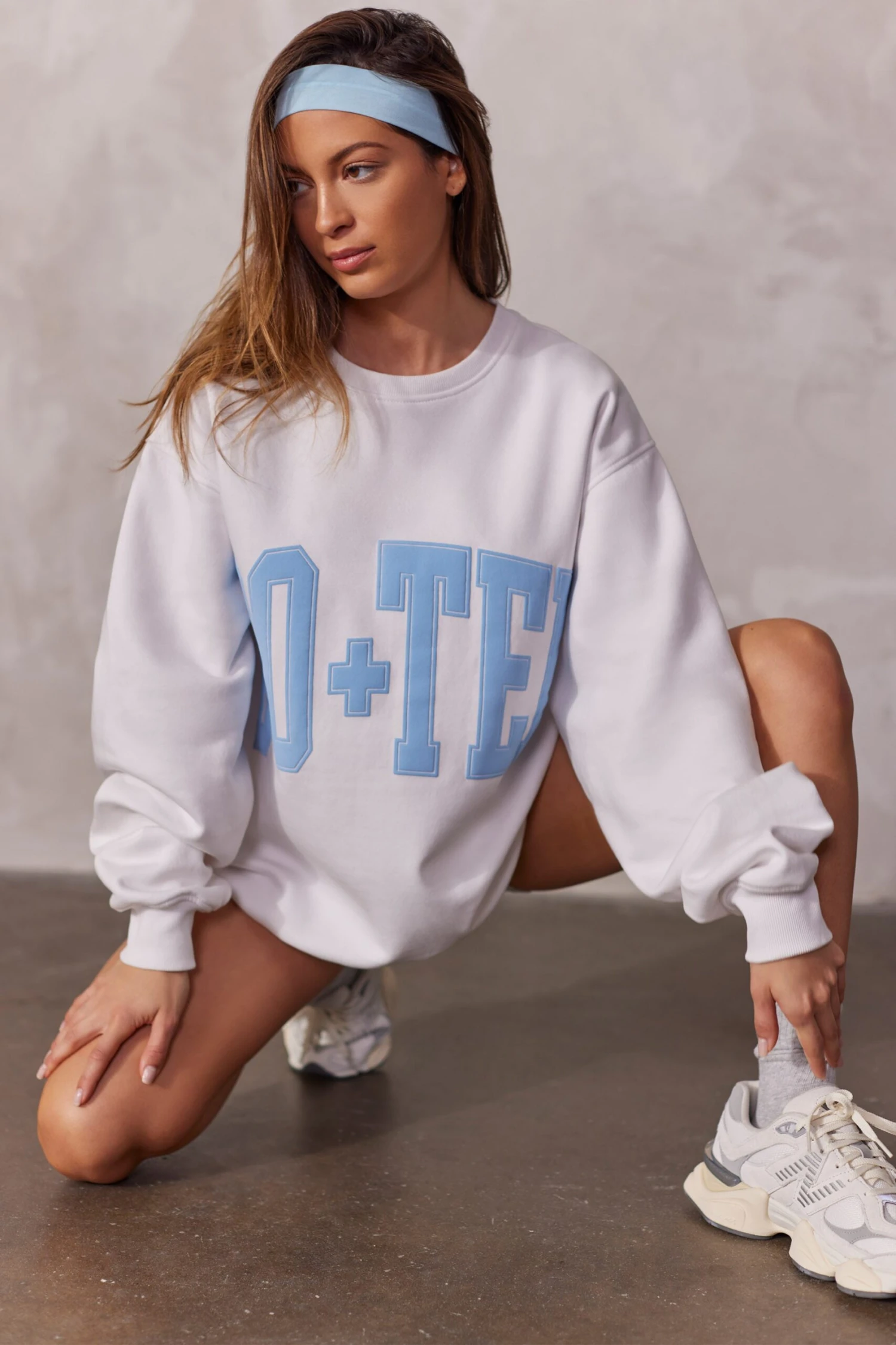 Oversized Sweatshirt In Blue Print 6 Oversized Sweatshirt In Blue Print - Image 4