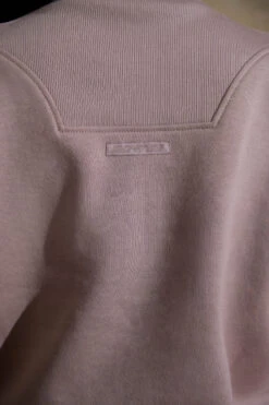 Oversized Half Zip Sweatshirt In Brown -Core Fit Shop BT0517 7 Comfort Zone Brown Oversized Half Zip Sweater