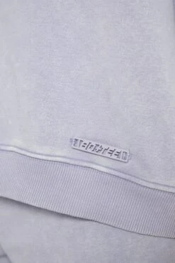 Oversized Sweatshirt In Lilac -Core Fit Shop BT0565 5 Recovery Lilac Acid Wash Oversized Sweatshirt