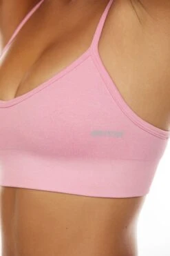 Scoop Neck Multi Strap Sports Bra In Pink -Core Fit Shop BT0570 2 Perseverance Pink Scoop Neck Back Detail Sports Bra 4c6cee49 591d 490a b586 6277b27426cc