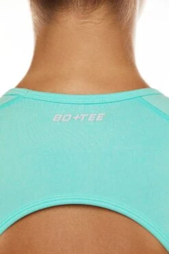Seamless Backless Crop Top In Sky Blue 15 Seamless Backless Crop Top In Sky Blue -Core Fit Shop BT0571 2 Tenacity Sky Blue Backless Crop Top