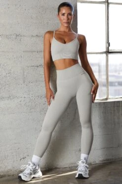 Seamless Full Length Leggings In Grey