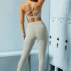 Full Length Leggings In Grey -Core Fit Shop BT0585 4 Driven Grey Leggings