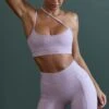 Asymmetric Neckline Sports Bra In Lilac 1 Asymmetric Neckline Sports Bra In Lilac -Core Fit Shop BT0603 BT0606 5 Courage Lilac Plunge Sport Bra Condition Mini Shortscopy 3