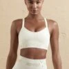 Cross Back Sports Bra In Cream 1 Cross Back Sports Bra In Cream -Core Fit Shop BT0609 BT0594 7 White Cross Back Crop Top Shorts 5a811e12 4ec6 4653 9aee 6c95981f698f