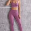 High Waist Seamless Leggings In Mauve -Core Fit Shop BT0615 BT0612 5 Aligned Pink Scoop Sport Bra Superset Full Length Leggings cae5f412 ba0b 4511 9188 61679d37b684