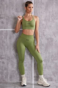 High Waist Seamless Leggings In Olive -Core Fit Shop BT0615 BT0612 9 Aligned Olive Scoop Sport Bra Superset Full Length Leggings e4d31e71 4a4c 4340 9129 e6dcd187bead