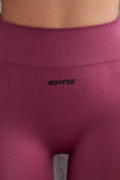 Biker Shorts In Dark Rose -Core Fit Shop BT0616 BT0611 8 Rose Long Sleeve Crop Top Cycling Shorts