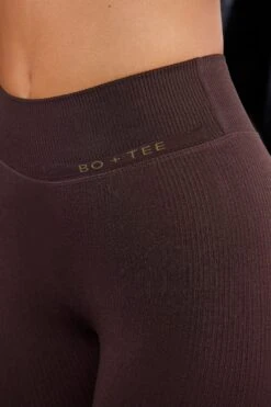 High Waist Split Flare Ribbed Leggings In Brown 11 High Waist Split Flare Ribbed Leggings In Brown -Core Fit Shop BT0627 BT0623 11 Grit All Fired Up Brown Flare Sports Leggings One Strap Sports Bra 91679cf1 5fdc 4dd5 b74d cbbd9641c3e8