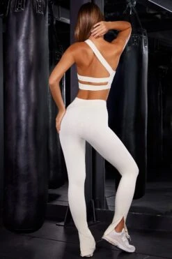 Core Fit Shop -Core Fit Shop BT0627 BT0623 3 Grit All Fired Up Ivory Flare Sports Leggings One Strap Sports Bra a6372250 6c5d 4181 b7a6 f7cfac38ee80