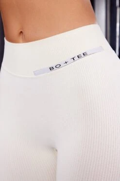 High Waist Split Flare Ribbed Leggings In Ivory -Core Fit Shop BT0627 BT0623 5 Grit All Fired Up Ivory Flare Sports Leggings One Strap Sports Bra 3f2f9fdf 276f 4a1f 8b5b 6441d5e4b9dc