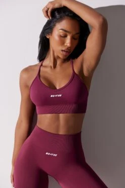 Scoop Neck Multi Strap Sports Bra In Plum -Core Fit Shop BT0646 6 Plum Scoop Sport Bra 23ee3f54 51a8 4178 b82b ccfc588d2a45