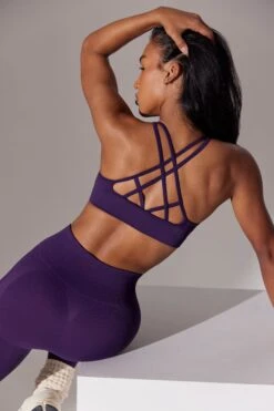 Scoop Neck Multi Strap Sports Bra In Purple -Core Fit Shop BT0646 7 Purple Scoop Neck Sports Braa 9325ce35 e527 4a3b a504 92ecf31e8a5b