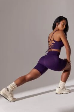 High Waist Super Sculpt Biker Shorts In Purple -Core Fit Shop BT0649 7 Purple Biker Shorts d5979d5e 5e55 4b32 b27a 0abc93f01835