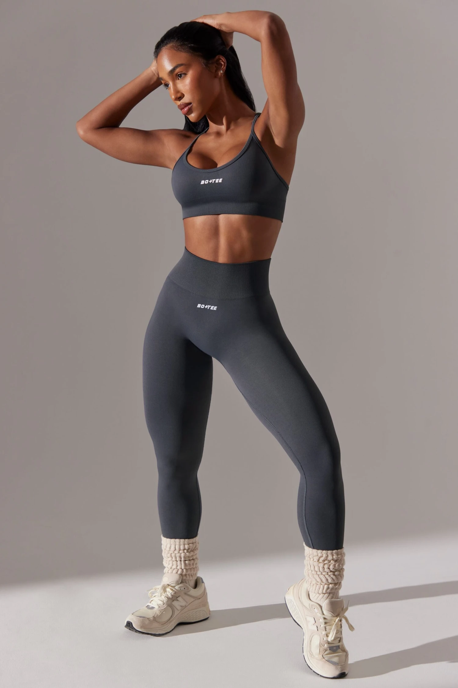 High Waist Super Sculpt Leggings In Grey 7 High Waist Super Sculpt Leggings In Grey - Image 5