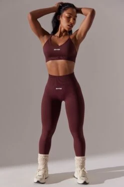 High Waist Super Sculpt Leggings In Burgundy -Core Fit Shop BT0650 8 Burgundy Leggings 7e09ac69 68cc 4d5f 850a 2592395880e0