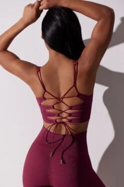 Open Back Square Neck Sports Bra In Plum 14 Open Back Square Neck Sports Bra In Plum -Core Fit Shop BT0652 1 Ardor Plum Square Neckline Lace Up Back Bra bc7448b4 6bea 46cd a33e 9c960b2fa77a