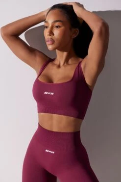 Open Back Square Neck Sports Bra In Plum 16 Open Back Square Neck Sports Bra In Plum -Core Fit Shop BT0652 5 Ardor Plum Square Neckline Lace Up Back Bra 9adc10b1 f6b7 4289 befb 01ef7f2d284a