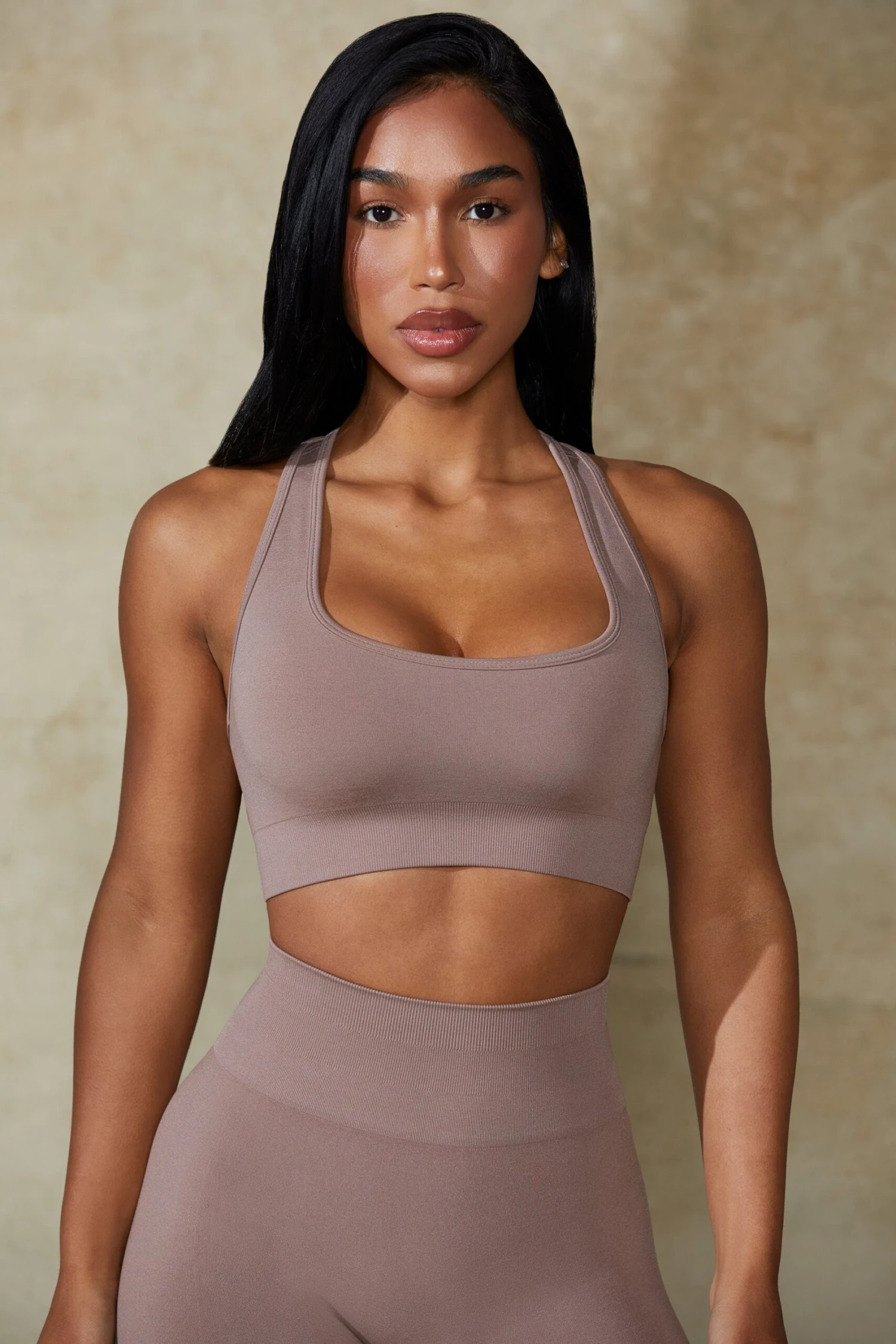 Cut Out Define Luxe Sports Bra In Mocha 7 Cut Out Define Luxe Sports Bra In Mocha - Image 5