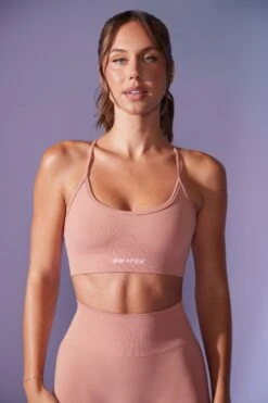 Low Back Define Luxe Sports Bra In Dusty Mauve -Core Fit Shop BT0675 1 Definition Dusty Mauve Low Back Crop Top b2ba260a f2e2 4b38 bb93 7d7ed911846b