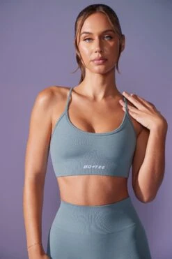 Low Back Define Luxe Sports Bra In Denim Blue -Core Fit Shop BT0675 3 Definition Slate Blue Low Back Crop Top 832e788b ca84 4e29 972d 5b2674d8b41c