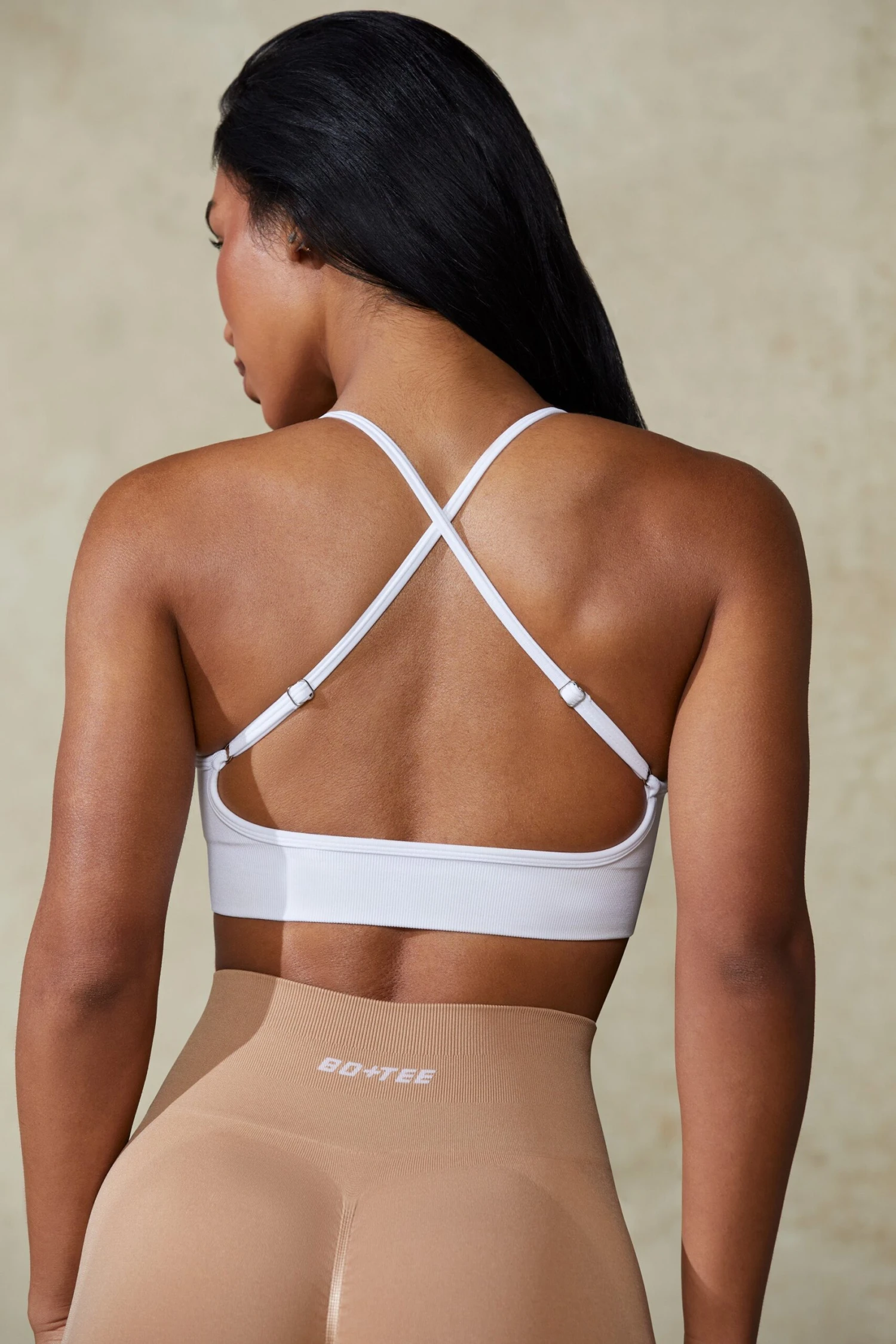 Low Back Define Luxe Sports Bra In White 4 Low Back Define Luxe Sports Bra In White - Image 2