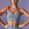 Low Back Define Luxe Sports Bra In Denim Blue 1 Low Back Define Luxe Sports Bra In Denim Blue -Core Fit Shop BT0675 5 Definition Slate Blue Low Back Crop Top 58f46f8e 7756 4e71 bf60 36f1bd88890a