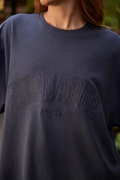 Oversized Short Sleeve T-Shirt In Black -Core Fit Shop BT0781 7 RestDay Black Oversized T shirt