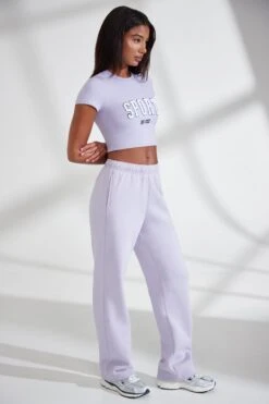 Wide Leg Embroidered Back Joggers In Lavender 12 Wide Leg Embroidered Back Joggers In Lavender -Core Fit Shop BT0825 5 Athletics Lilac Wide Leg Joggers With Embroidery cd1eb54b c07a 459c b325 8703fed93017