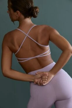 Scoop Neck Open Back Sports Bra In Lilac -Core Fit Shop Look13 3312copy2
